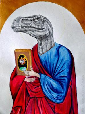 Iconos dinosaurianos y damas prehistóricas de Josean Rivera