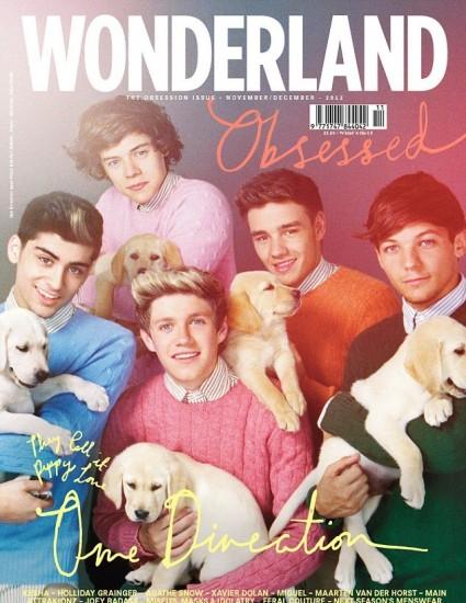 One Direction y su tierna sesión de fotos junto a cachorros