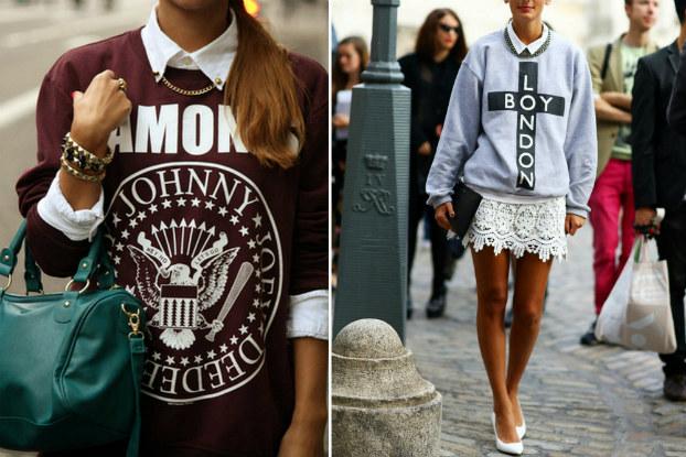 Sudadera y camisa…