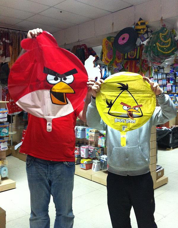 globos Angry Birds