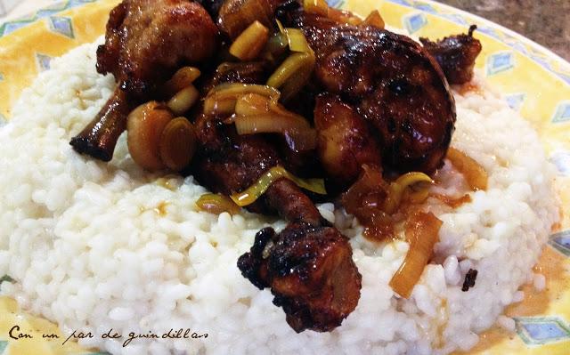 Pollo-agridulce-arroz-naranja