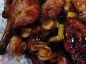 Pollo agridulce arroz cantonés