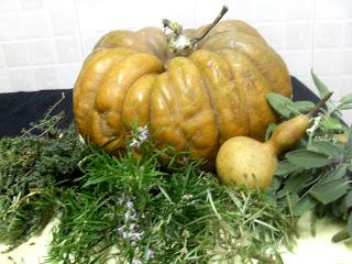 Crema de calabaza // Halibut con cebolla caramelizada y verduras salteadas