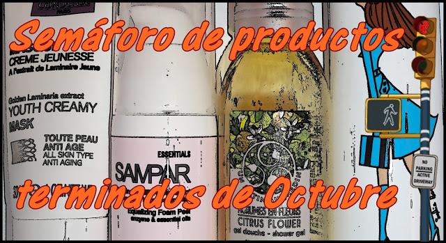 Semáforo de productos terminados de Octubre