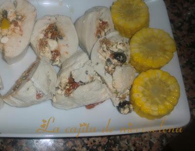 Pechugas rellenas a la griega