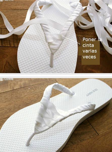DIY - Adorna tus sandalias plásticas