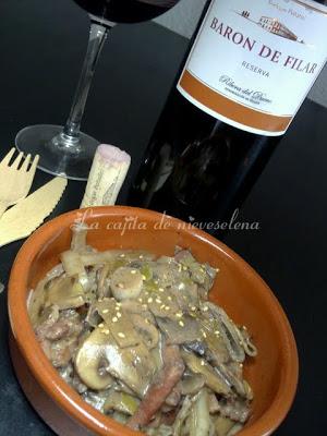 Champiñón a la crema del Barón