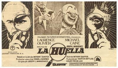 CINEFÓRUM DE SOBREMESA (porque el cine nos alimenta...)Hoy: La Huella, (Joseph L. Mankiewicz, 1972)
