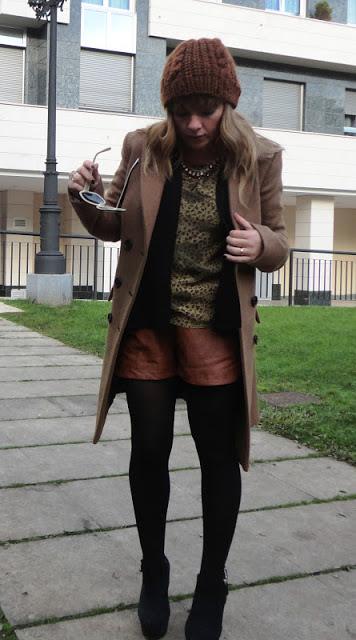 LEATHER SHORTS + BASIC COAT