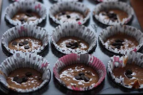 Magdalenas de calabaza y chocolate