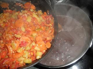 Alubias rojas con verduras