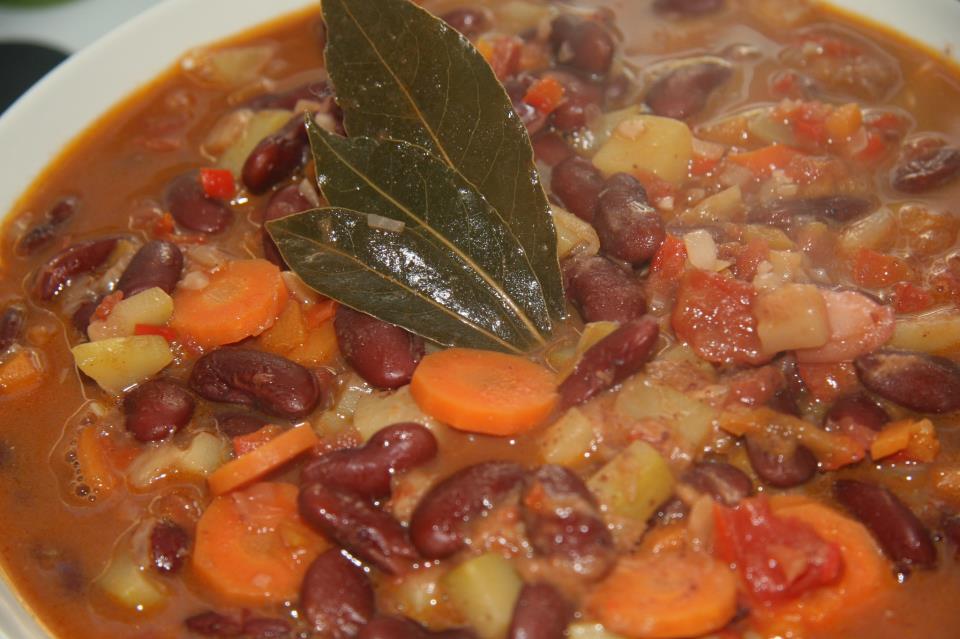 Alubias rojas con verduras