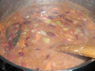 Alubias rojas con verduras