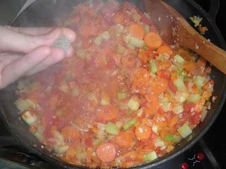 Alubias rojas con verduras