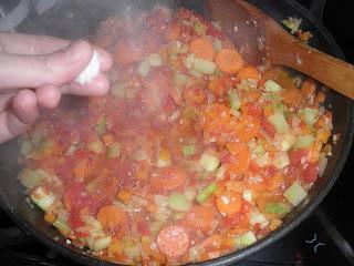 Alubias rojas con verduras