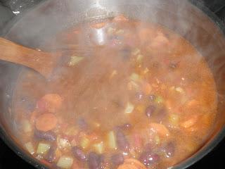 Alubias rojas con verduras