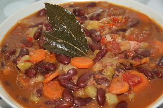 Alubias rojas con verduras