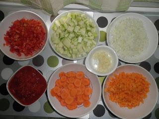 Alubias rojas con verduras