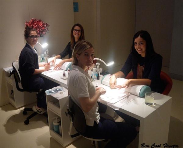 Manicura essie en el Bliss Spa de Barcelona