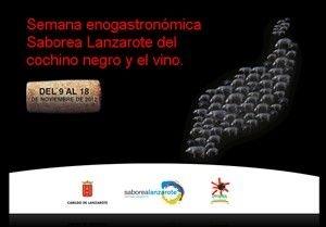 Semana Enogastronómica Saborea Lanzarote del cochino negro y el vino
