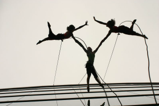 Bandaloop por primera vez en México