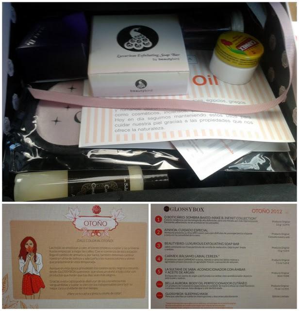 Glossybox Octubre; Home Spa Octubre 01