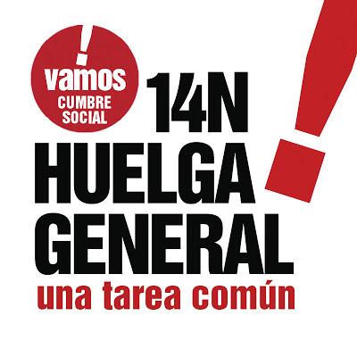 Llamamiento Transmaricabollo a la Huelga General del 14N