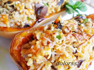 Calabazas rellenas de otoño