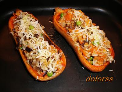 Calabazas rellenas de otoño