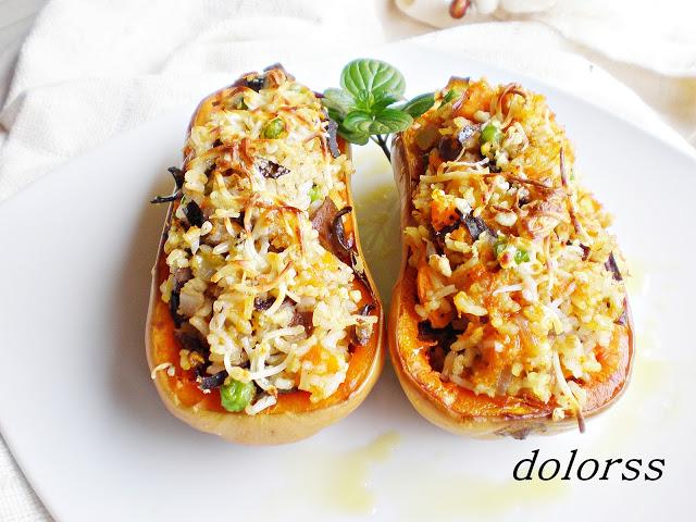 Calabazas rellenas de otoño