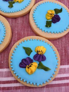 GALLETAS CON VIOLETAS AFRICANAS