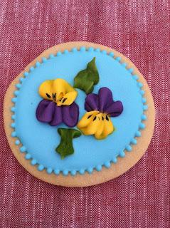 GALLETAS CON VIOLETAS AFRICANAS