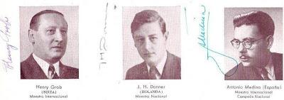 Henry Grob, J. H. Donner y Antonio Medina