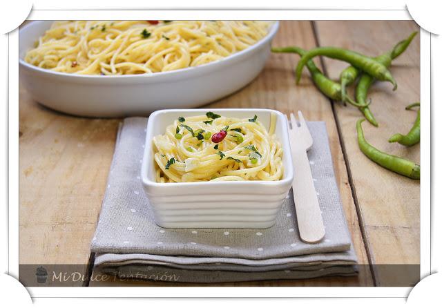 Espaguettis Aglio e Olio