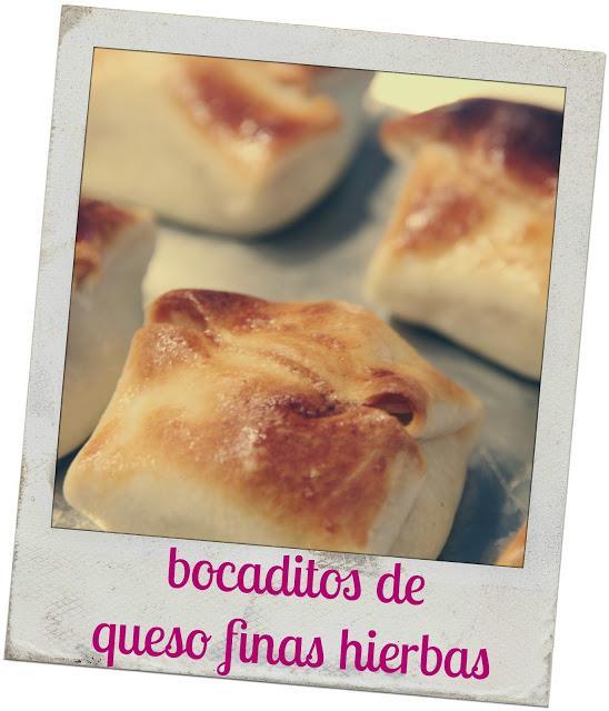 Bocaditos de queso finas hierbas - herbs cheese snacks