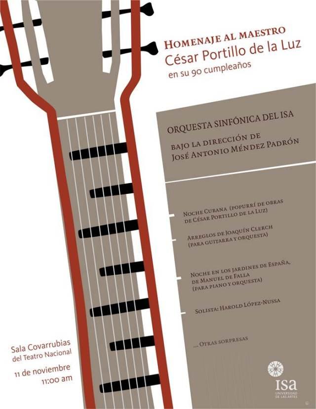 Orquesta Sinfónica del ISA en Homanaje al Maestro César Posrtillo de la Luz