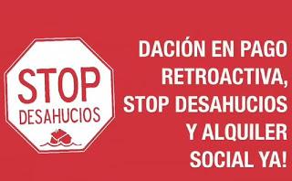 Ante la nueva muerte de hoy en Barakaldo, ya no valen más hipocresías con los desahucios.