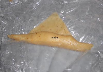 Pestiños de confiteria rellenos de crema pastelera