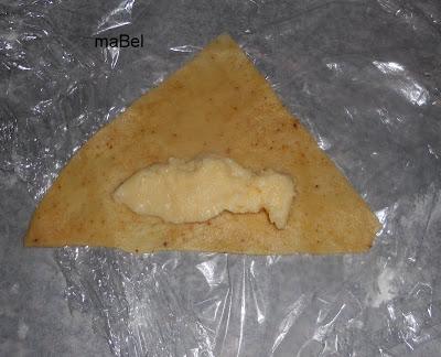 Pestiños de confiteria rellenos de crema pastelera