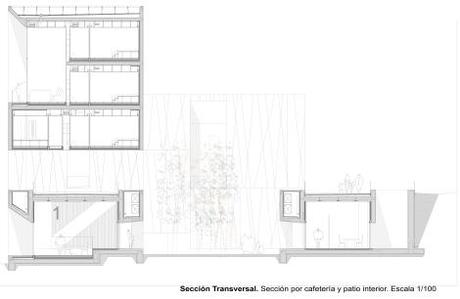 Sección Transversal Hospedería junto al Arga. Jokin Lekumberri