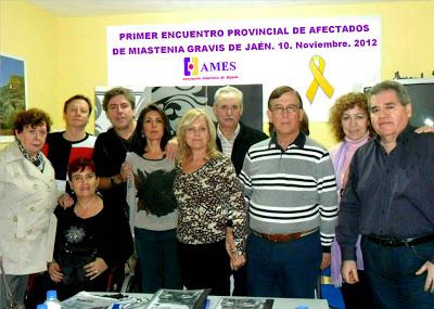 Imágenes del primer encuentro provincial de afectados de Mastenia Gravis en Jaén.