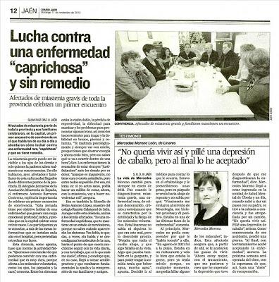 Celebrado el primer encuentro-convivencia de afectados de MIASTENIA GRAVIS en Jaén.