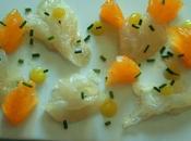 Ensalada bacalao marinado naranja