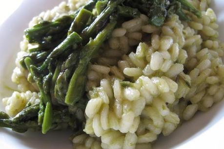 Risotto de espárragos de Rafa Bernabé