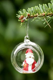 Bolas de Navidad con Plantas