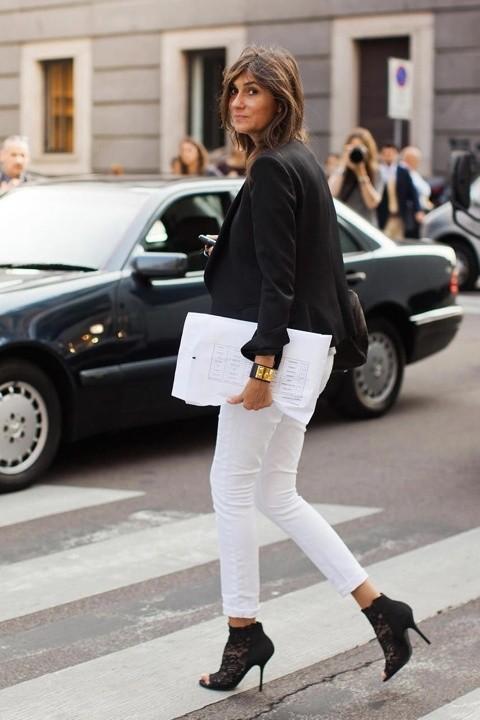 Winter white jeans