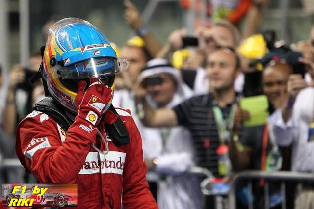 ALONSO PUSO EL CORAZON Y RECORTO 3 PUNTOS A VETTEL EN ABU DHABI