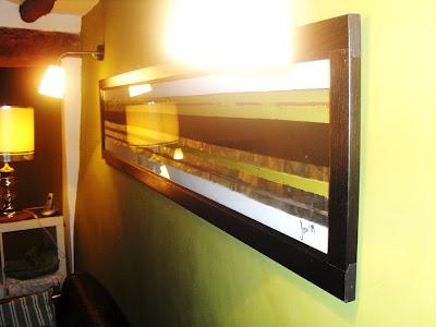 Cuadro con un marco de los saldos...