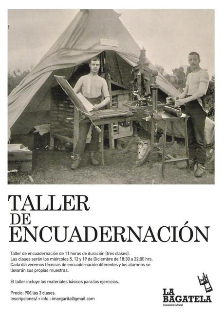 Taller de encuadernación en Diciembre!