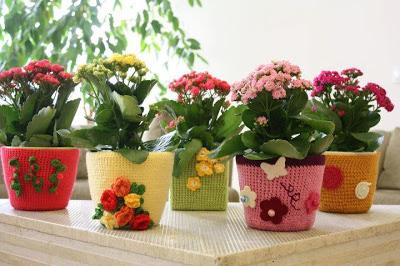 Decorar macetas con ganchillo - Paperblog